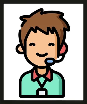 手绘商务人物办公办公士