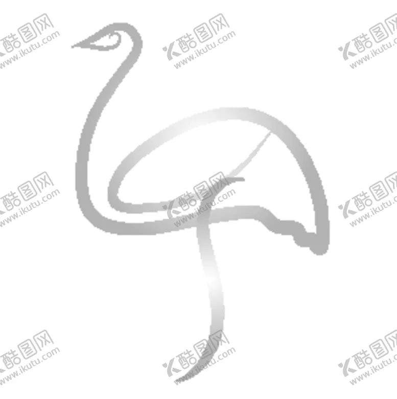 编号：83069412071435537978【酷图网】源文件下载-线性鸸鹋图