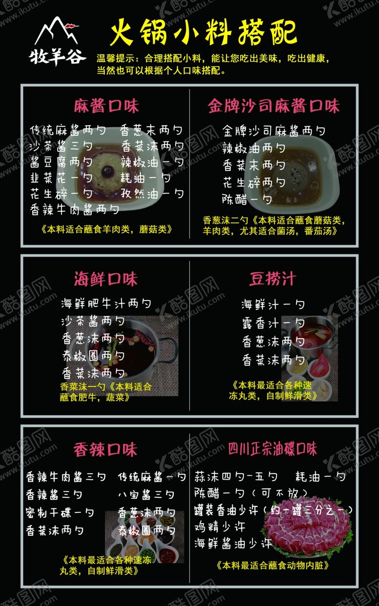 编号：53017509291617284349【酷图网】源文件下载-火锅小料搭配
