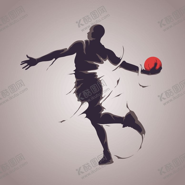 编号：57844210060730401676【酷图网】源文件下载-体育人物剪影