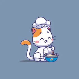 可爱小猫矢量卡通插画学校学校学习园地手抄报幼儿园