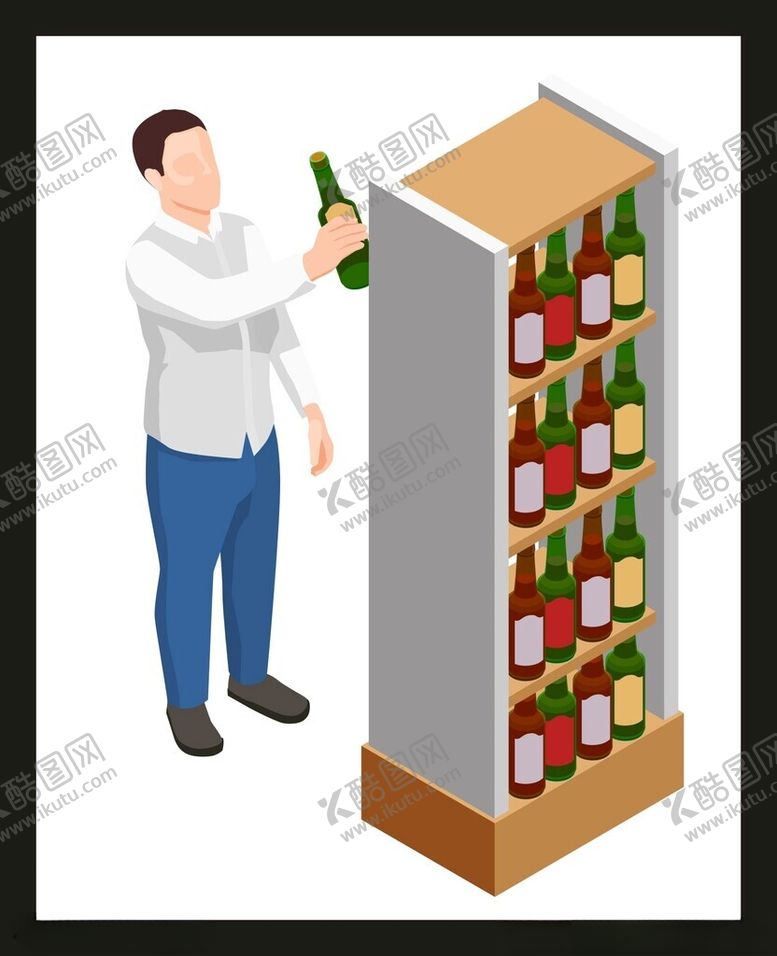 编号：38233802030025015966【酷图网】源文件下载-卡通购物人物