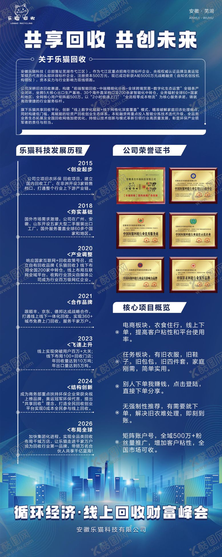 编号：47502101251430535969【酷图网】源文件下载-公司企业简介易拉宝