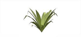 C4D模型卡通小草小山地面体