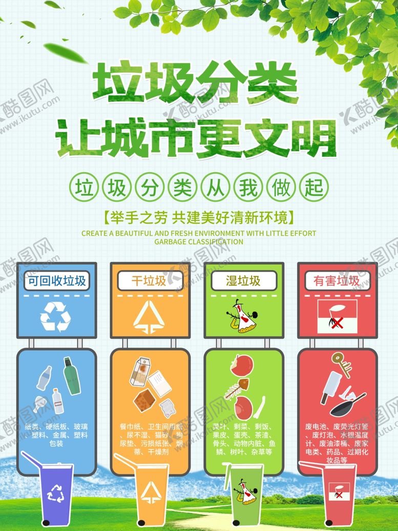 编号：14346805160415227440【酷图网】源文件下载-垃圾分类