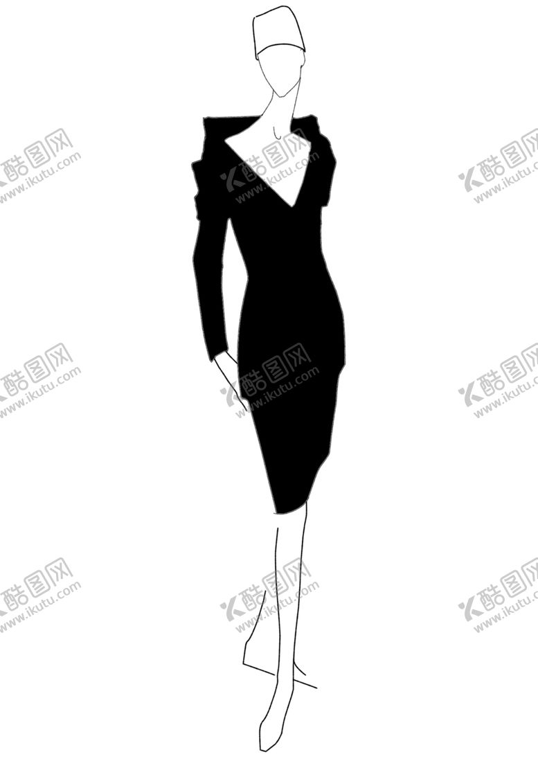 编号：49385309200121547819【酷图网】源文件下载-服装廓形倒梯形