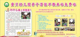 早教体能教育培训展板