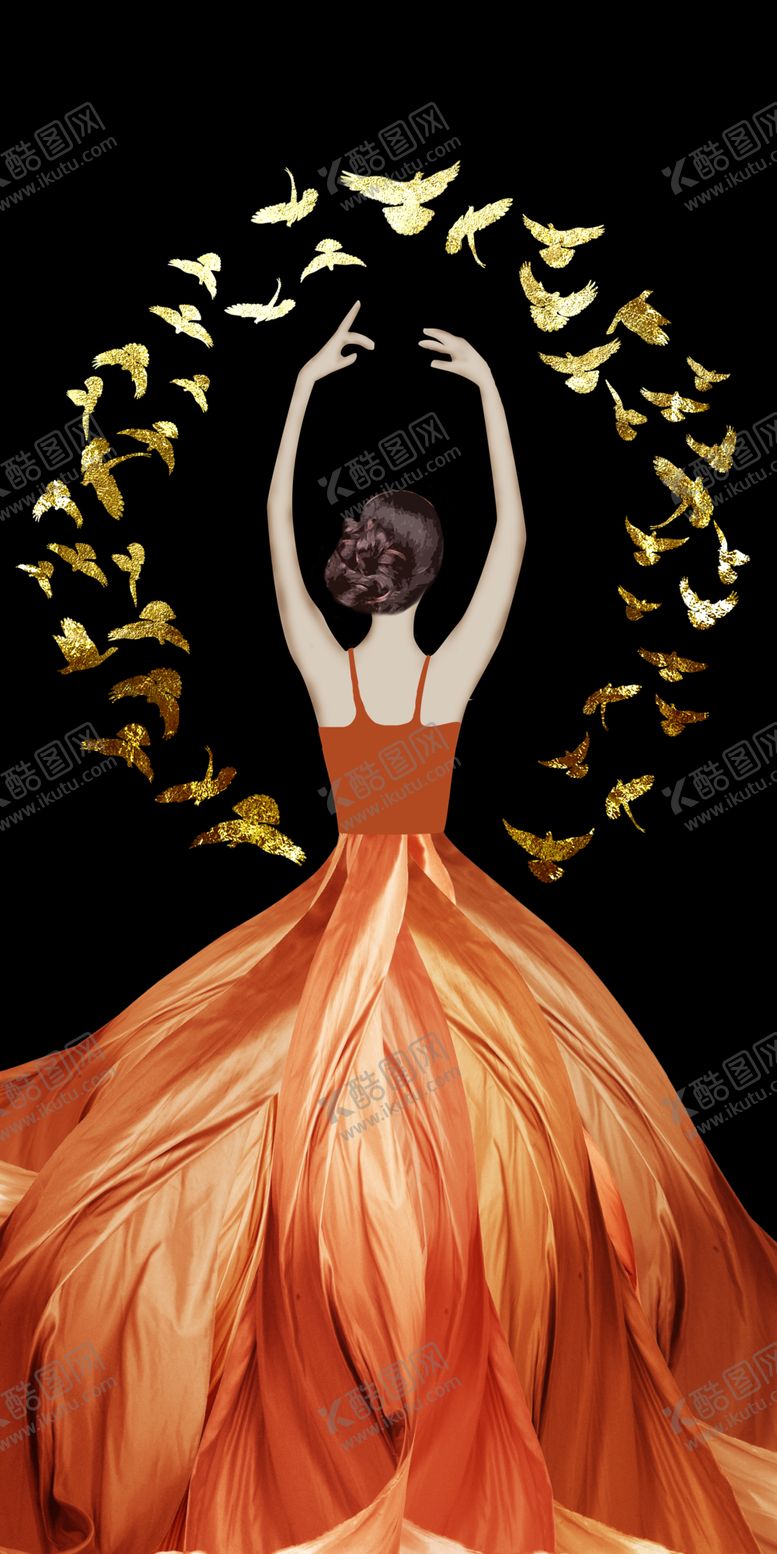 编号：60109904260101266812【酷图网】源文件下载-芭蕾装饰画
