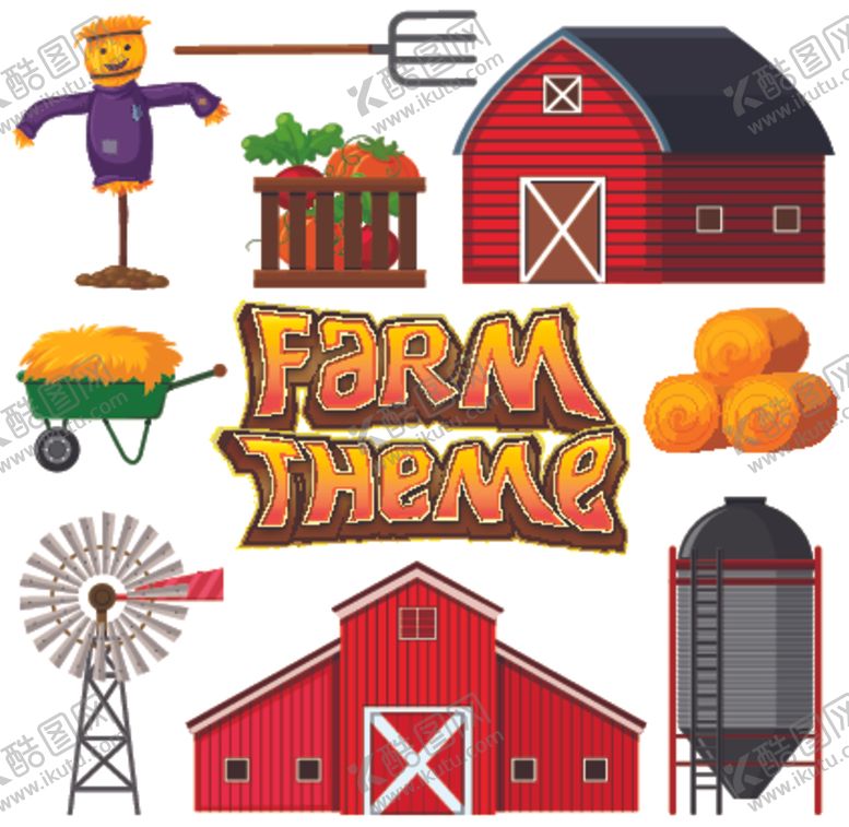 编号：83813610042135424971【酷图网】源文件下载-卡通农场