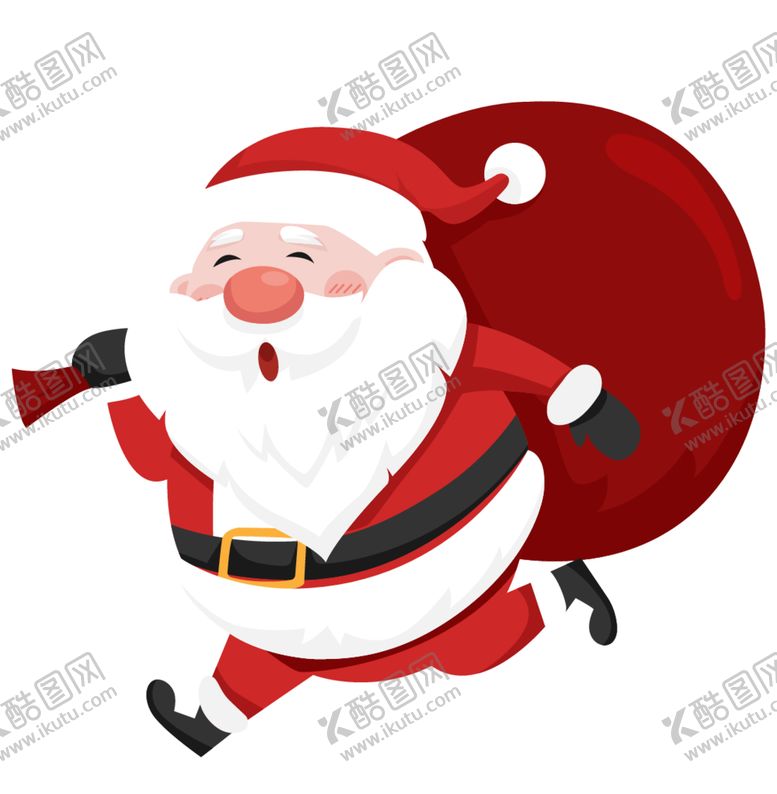 编号：44145512070422125140【酷图网】源文件下载-圣诞老人矢量卡通元素
