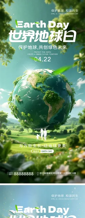 世界地球日宣传海报