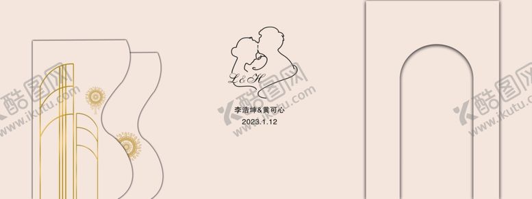 编号：40473301280136542712【酷图网】源文件下载-香槟色婚礼背景图片