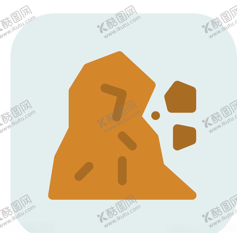 编号：20495910271944024669【酷图网】源文件下载-小心落石标识