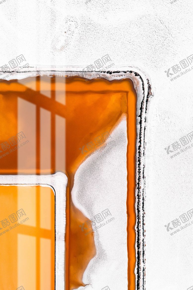 编号：26632310310349552485【酷图网】源文件下载-橙色抽象手绘油画装饰画