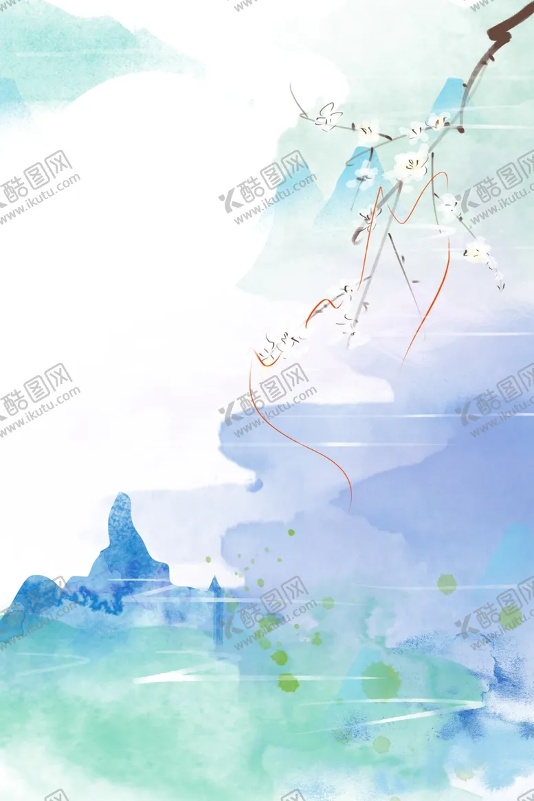 编号：68885401271355081996【酷图网】源文件下载-手绘古风插画背景图片 