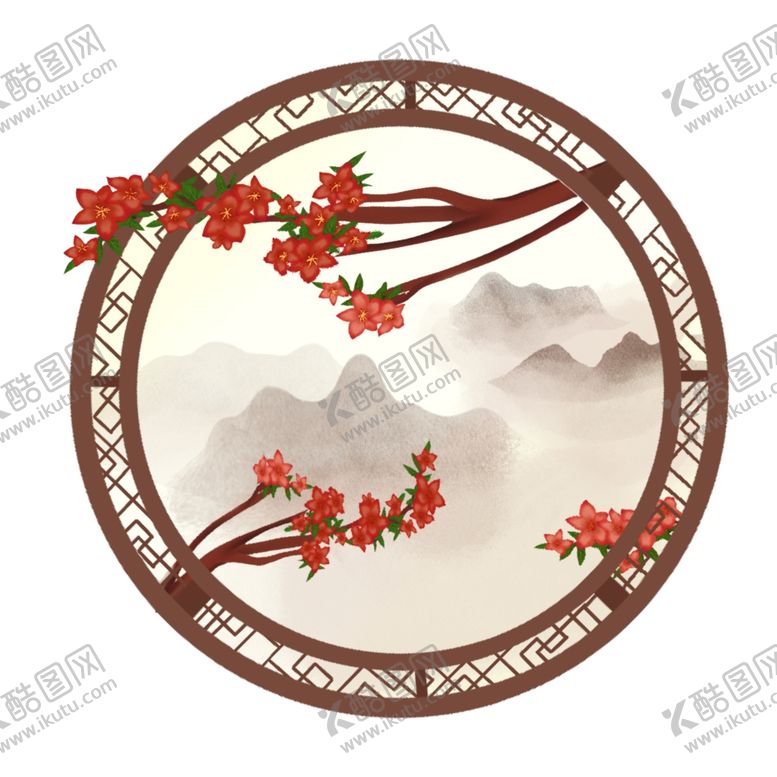 编号：26933405121729146925【酷图网】源文件下载-中式窗格