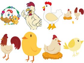 卡通鸡
