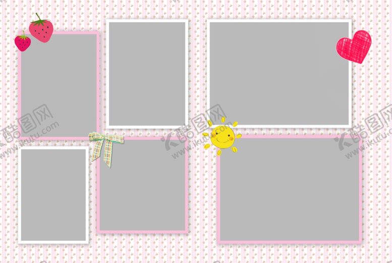 编号：93516410250316347962【酷图网】源文件下载-儿童相册设计模板