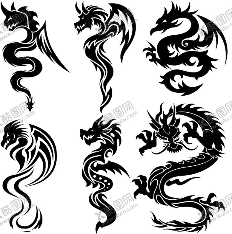 编号：84530205090049509087【酷图网】源文件下载-中国风金色龙元素