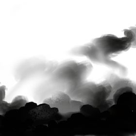 黑色浓烟元素