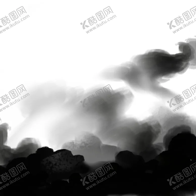 编号：62240804301352281572【酷图网】源文件下载-黑色浓烟元素