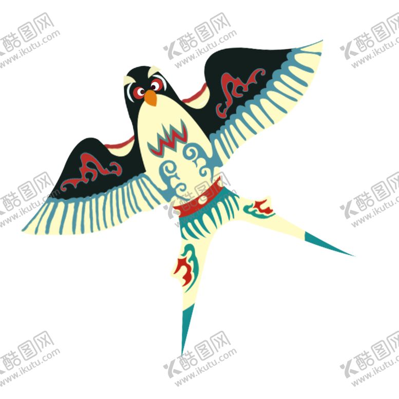 编号：12551604241510327810【酷图网】源文件下载-风筝卡通复古设计可商用元素