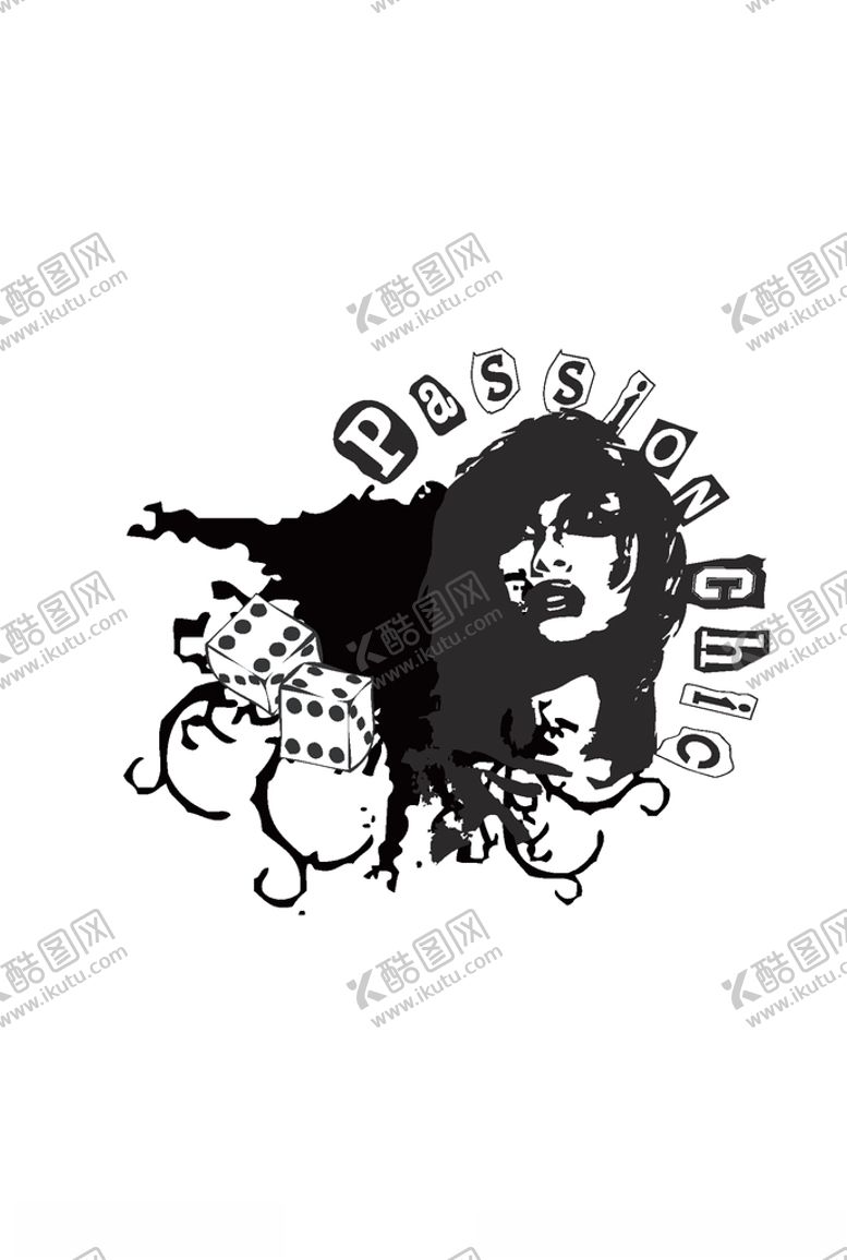 编号：22707706240454434589【酷图网】源文件下载-女装人物印花