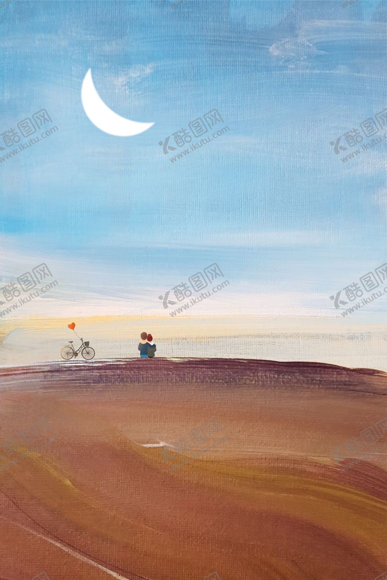 编号：74653809230000177059【酷图网】源文件下载-沙漠风景手绘插画装饰画