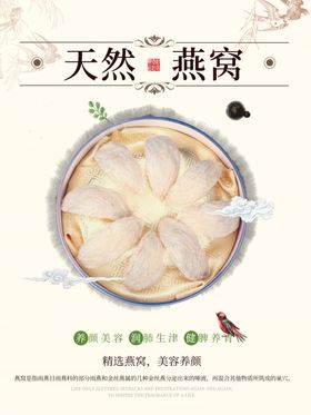 天然燕窝宣传活动海报素材