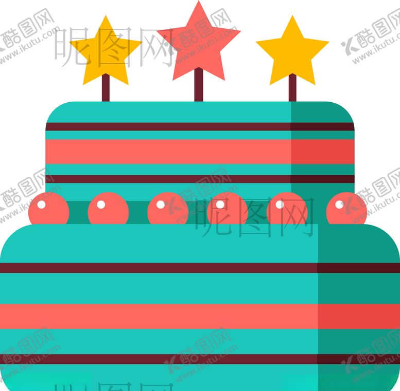 编号：36289110251732471468【酷图网】源文件下载-生日蛋糕UI标识标志LOGO