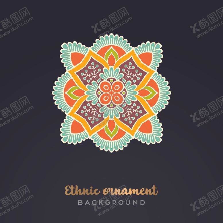 编号：96705010260523021682【酷图网】源文件下载-复古民族花纹