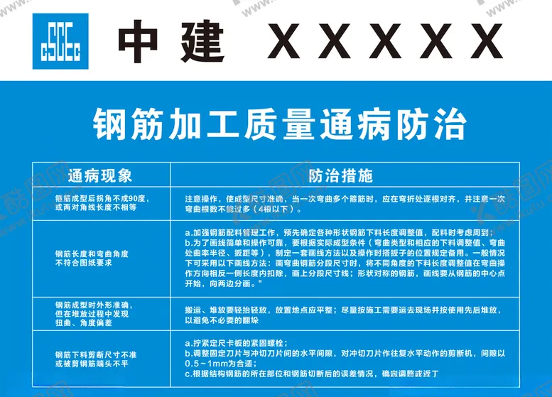 编号：47566105031546424416【酷图网】源文件下载-钢筋加工通病防治