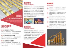 金融折页