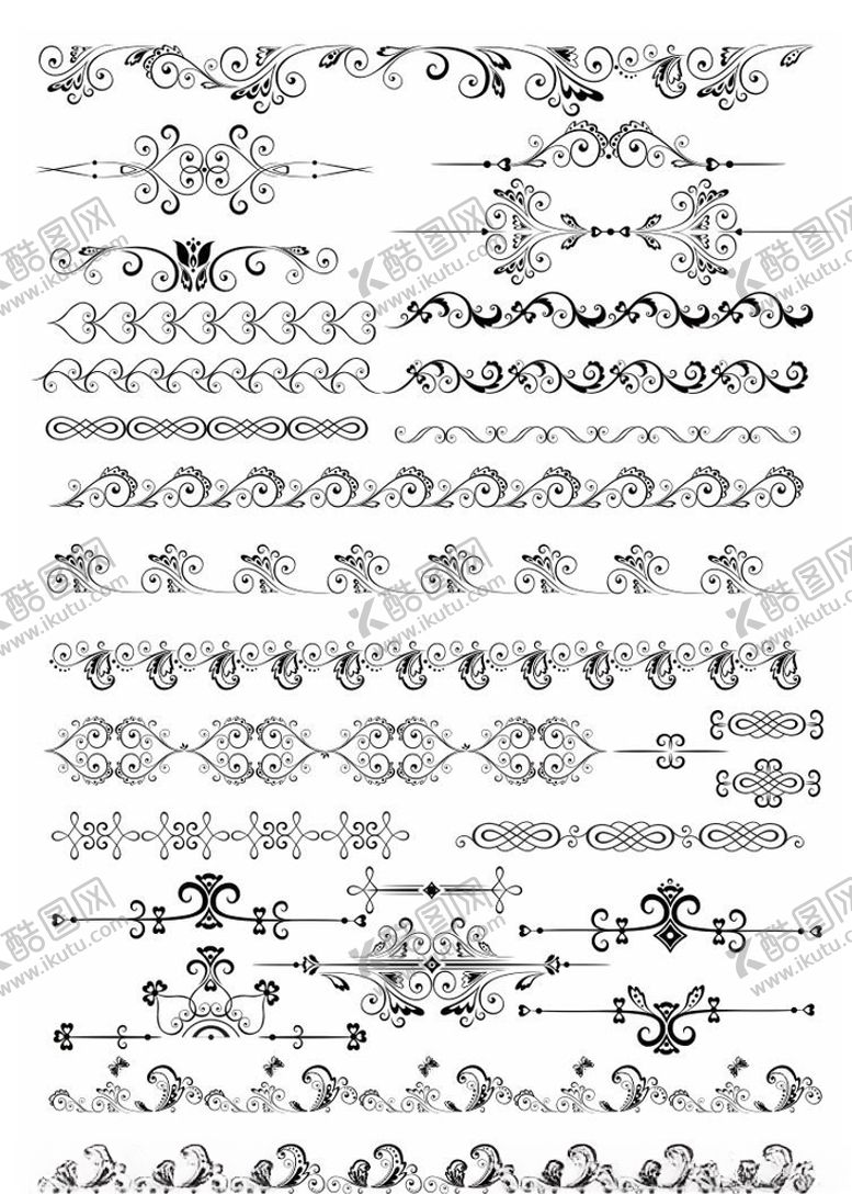 编号：40437110310349353089【酷图网】源文件下载-欧式花纹条纹纹理