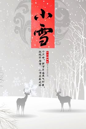 小雪海报宣传