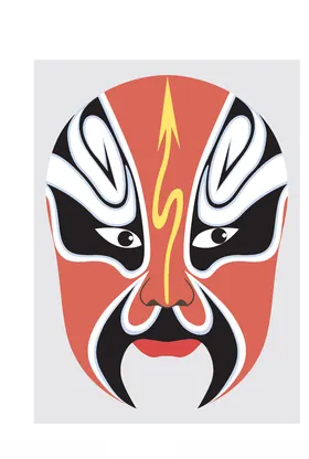 中国风传统京剧脸谱