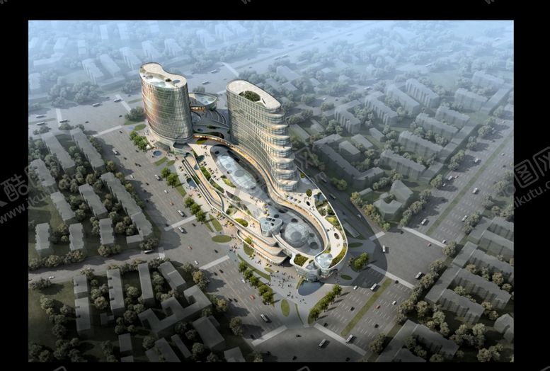 编号：34538909210003503790【酷图网】源文件下载-楼盘景观鸟瞰