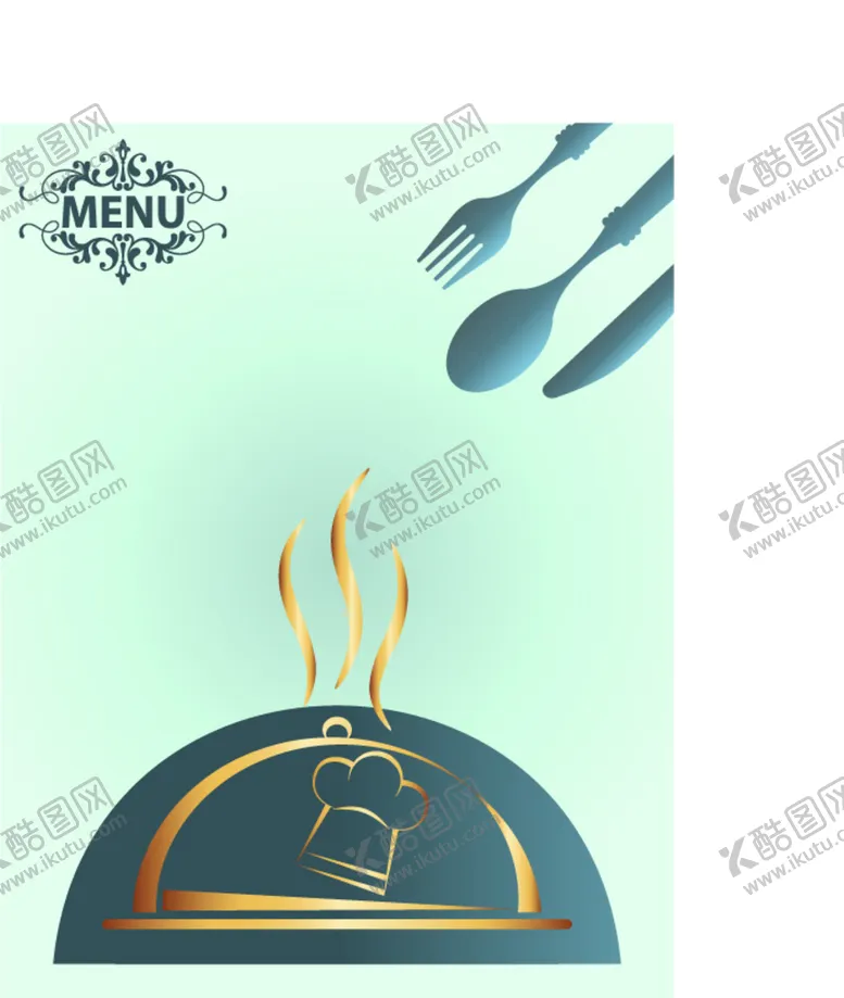 编号：97064809230933119735【酷图网】源文件下载-西餐菜单矢量素材