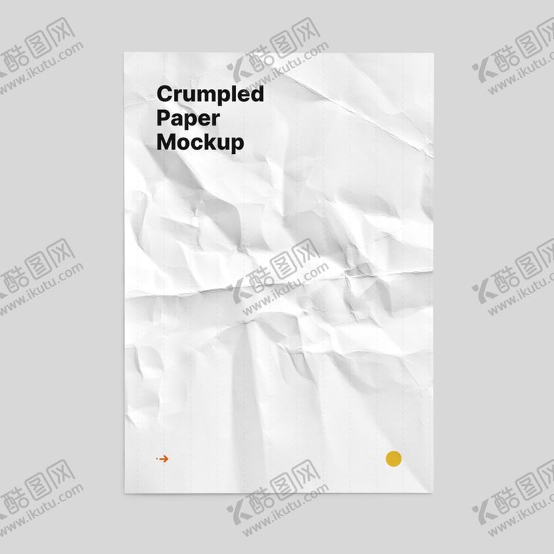 编号：47634109160829223326【酷图网】源文件下载-褶皱纸张效果