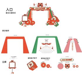 2022新春包装入口立牌