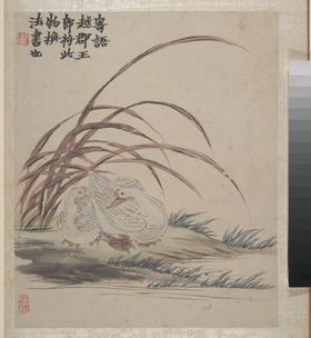 花鸟图国画图案