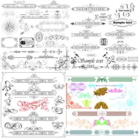 花边花边框PSD分层文件放
