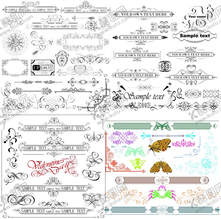 编号：74424510290423451003【酷图网】源文件下载-花边花边框PSD分层文件放