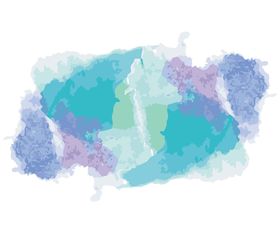 彩绘墨迹水边框痕色烟雾泼