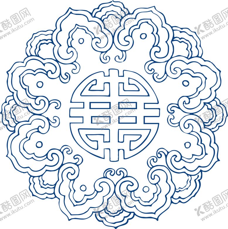 编号：22555509212224426891【酷图网】源文件下载-青花瓷图案