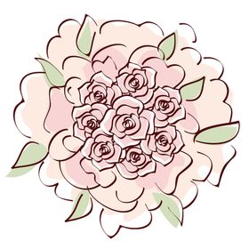 鲜花素材百合植物草郁金香朵底纹