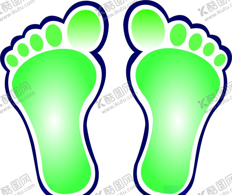 编号：74890709270718584207【酷图网】源文件下载-脚印矢量素材