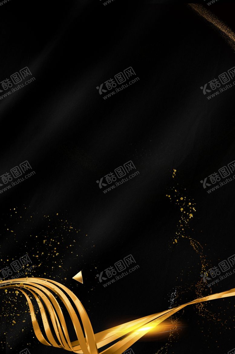 编号：36041910292025343704【酷图网】源文件下载-黑金海报背景