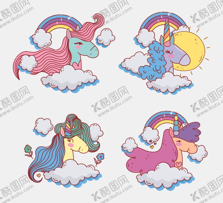 编号：64831009290543457518【酷图网】源文件下载-卡通独角兽
