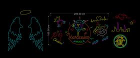 卡拉OK单线霓虹灯